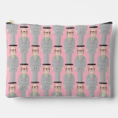 Royal – Patterned Zipper Accessory Pouch Zubehörtasche (Vorderseite)