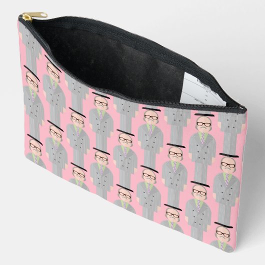 Royal – Patterned Zipper Accessory Pouch Zubehörtasche (Offen)