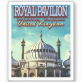 ROYAL PAVILION - BRIGHTON ENGLAND - VEREINIGTES KÖ AUFKLEBER (Vorderseite)