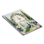 "Royal Peacock Garden"Personalized Spiral Notebook Notizblock (Rechte Seite)