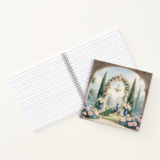 Royal Peacock Garden"Personalized SSpiral Notebook Notizblock (Innenseite)