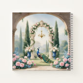 Royal Peacock Garden"Personalized SSpiral Notebook Notizblock (Rückseite)