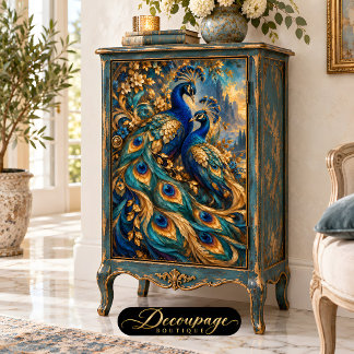Royal Peacock Garten Paar Seidenpapier