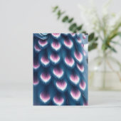 Royal Peacock Postcard - Art Postcard, Peacock Postkarte (Stehend Vorderseite)