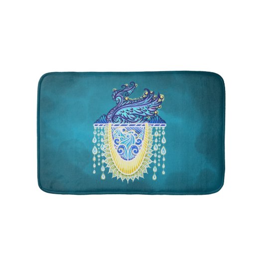 Royal Peacock Radiance Badematte (Vorderseite)
