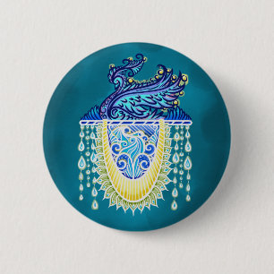 Royal Peacock Radiance Button