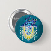 Royal Peacock Radiance Button (Vorne & Hinten)