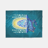 Royal Peacock Radiance Fleecedecke (Vorderseite (Horizontal))