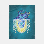 Royal Peacock Radiance Fleecedecke (Vorderseite)
