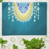 Royal Peacock Radiance Geschirrtuch (Gefaltet)