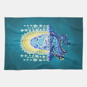 Royal Peacock Radiance Geschirrtuch