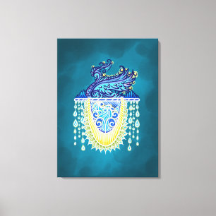 Royal Peacock Radiance Leinwanddruck