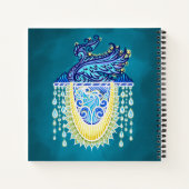 Royal Peacock Radiance Notizbuch (Rückseite)