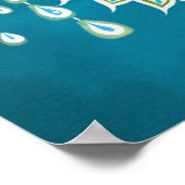 Royal Peacock Radiance Poster (Ecke)