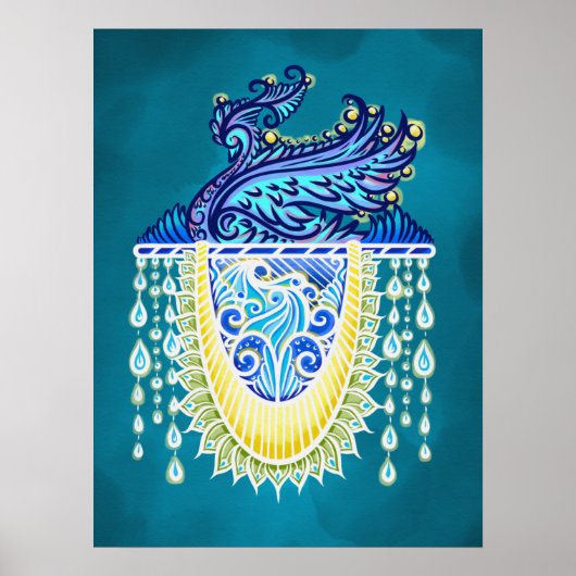 Royal Peacock Radiance Poster (Vorne)