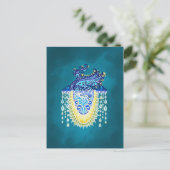 Royal Peacock Radiance Postkarte (Stehend Vorderseite)