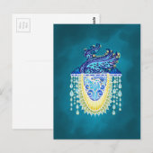 Royal Peacock Radiance Postkarte (Vorne/Hinten)