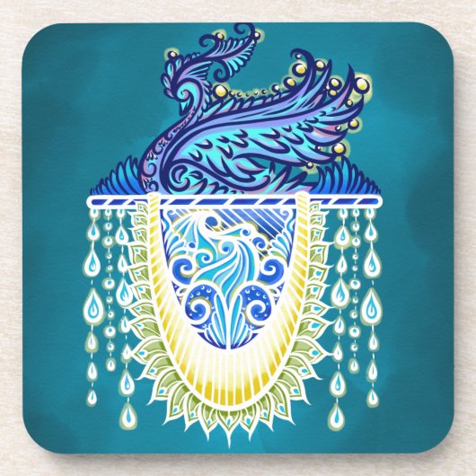Royal Peacock Radiance Untersetzer (Vorderseite)
