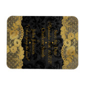 Royal Personalisiert Golden Black Lace Save the Da Magnet (Horizontal)