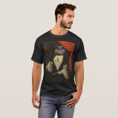 Royal Pet Portrait Funny Custom Begleiter Portrait T-Shirt (Vorne ganz)