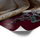 Royal Pet Queen Portrait - Luxuriöse digitale Kuns Poster (Ecke)