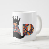 Royal Phantastischer Vater: Geometrische Muster-Ta Jumbo-Tasse (Vorderseite Rechts)