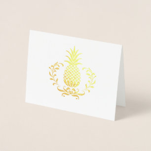 Royal Pineapa Note Card Folienkarte