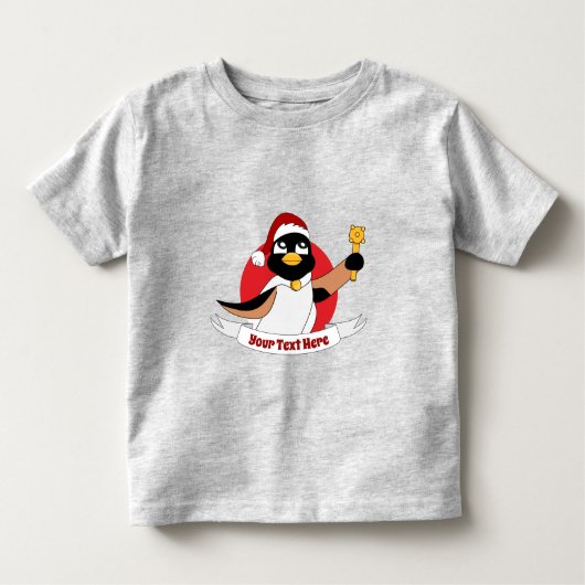 Royal Pinguin Weihnachten Cartoon Kleinkind T - Sh Kleinkind T-shirt (Vorderseite)