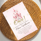 Royal Pink Fairytale Princess Birthday Einladung