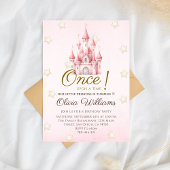 Royal Pink Fairytale Princess Birthday Einladung