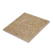 Royal Pink & Gold Glitzer Wall oder Floor Fliese (Seite)