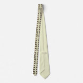 Royal Plaid Poodles on Yellow Background Tie Krawatte (Rückseite)