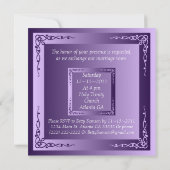 Royal Plum Elegance I Save The Date (Rückseite)