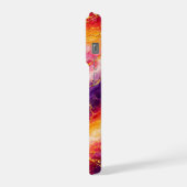 Royal Plum & Raspberry Marble with Gold Veining iPhone Hülle (Linke Seite)