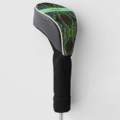 Royal Plumage - Luxe Peacock Feather Pattern Golf Headcover (angewinkelt)