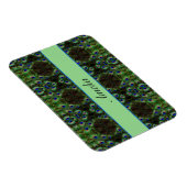 Royal Plumage - Luxe Peacock Feather Pattern Magnet (Rechte Seite)