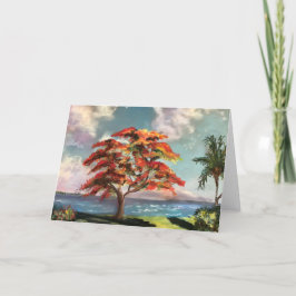"Royal Poinciana" Blank Note Card Karte