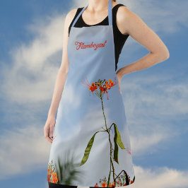 Royal Poinciana Flamboyant Blume Sky Blue Schürze