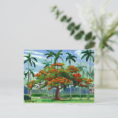 Royal Poinciana Postcard Postkarte (Stehend Vorderseite)