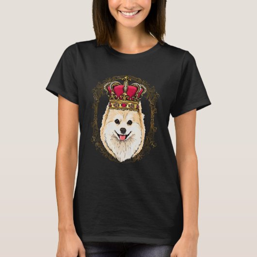 Royal Pomeranian King Queen Princess Pom Mom Dad D T-Shirt (Vorderseite)