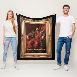Royal Portrait Custom Personalisiert Foto Verziert Fleecedecke