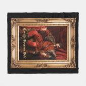 Royal Portrait Custom Personalisiert Foto Verziert Fleecedecke (Vorderseite (Horizontal))