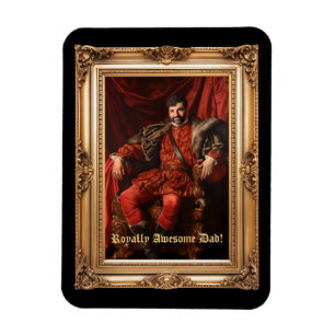 Royal Portrait Custom Personalisiert Foto Verziert Magnet