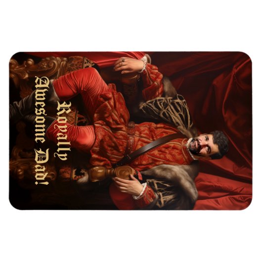 Royal Portrait Custom Personalisiert Foto Verziert Magnet (Horizontal)
