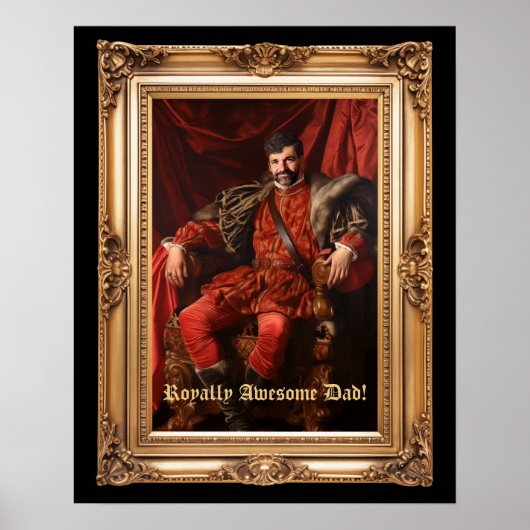 Royal Portrait Custom Personalisiert Foto Verziert Poster (Vorne)