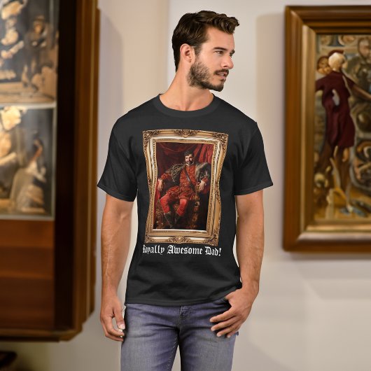 Royal Portrait Custom Personalisiert Foto Verziert T-Shirt