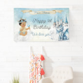 Royal Prince Baby Burg Dragon Blue Gold Banner (Insitu)