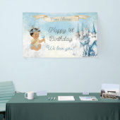 Royal Prince Baby Burg Dragon Blue Gold Banner (Messeveranstaltung)