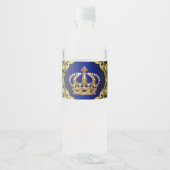 Royal Prince Baby Dusche Wasserflaschen Labels Wasserflaschenetikett (Vorderseite)