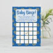 Royal Prince Bingo Baby Showspiel Blue Einladung (Stehend Vorderseite)